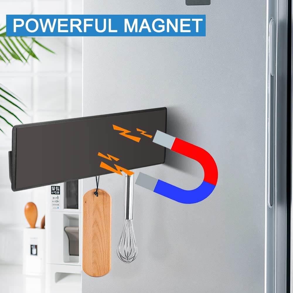 Magnetic Key Holder for Metal Front Door Towel Hook Brush Organizer for Laundry Room on Dryer Washer Hat Hanger — view 4